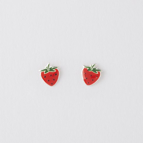 Red Strawberry Earrings