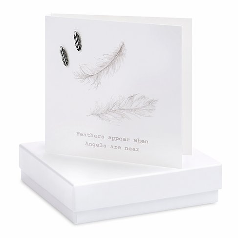 Feathers Earring Card