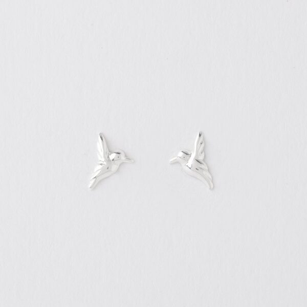 Silver Hummingbird Earrings