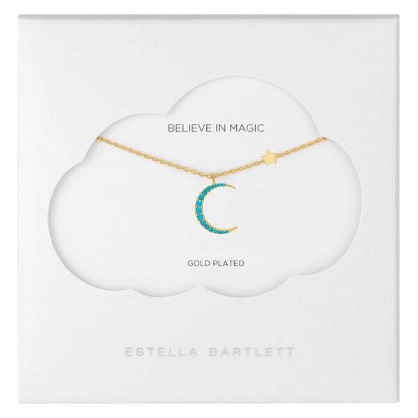 Believe Gold Moon Necklace